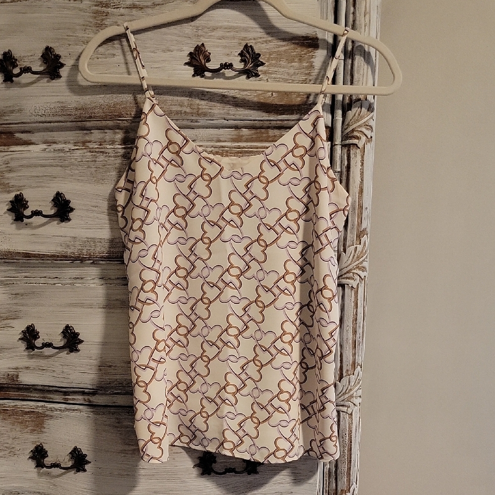 Heart Print Camisole By Ann Taylor Factory
